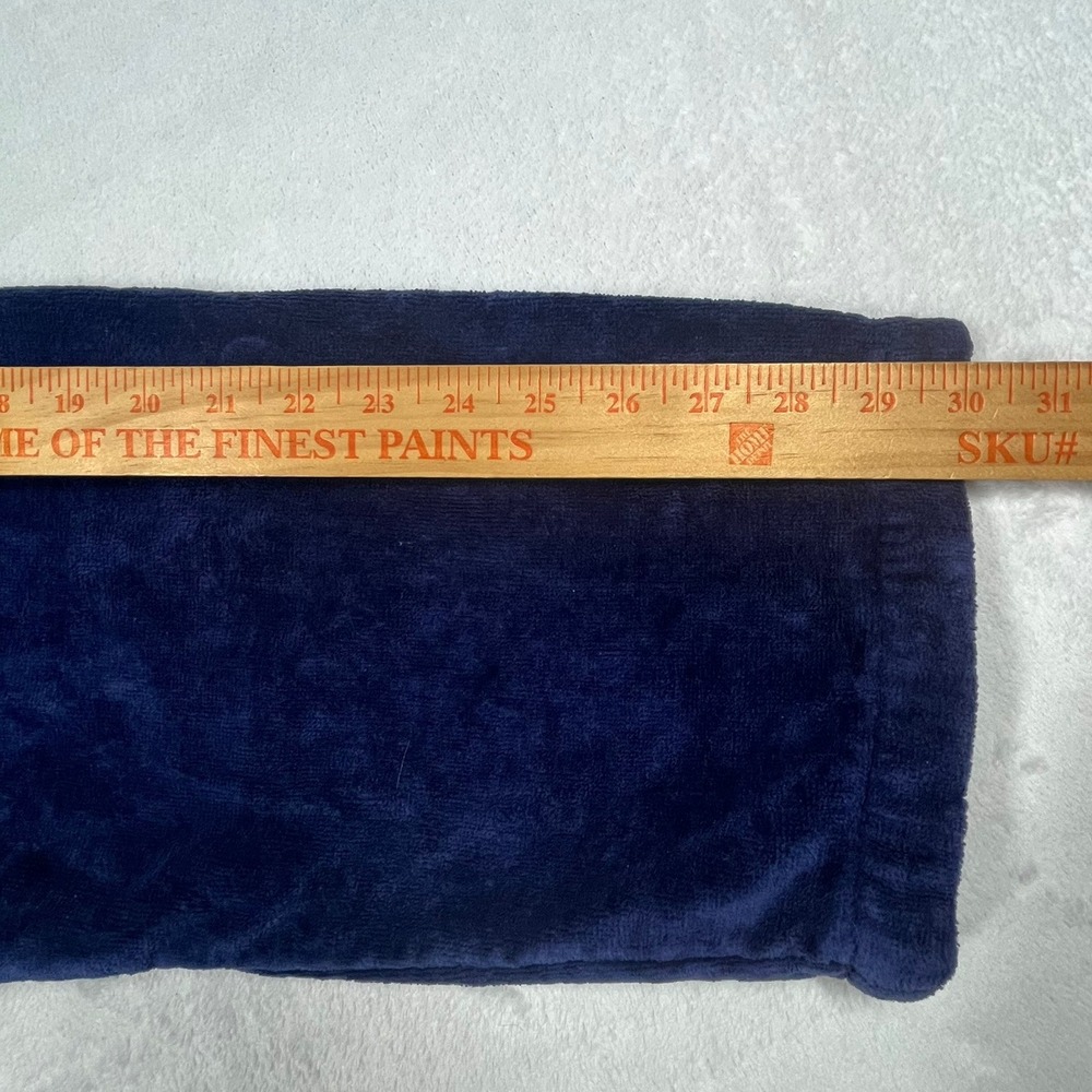 Polo Ralph Lauren Terry Cloth Belted Bathrobe Men's S/M Navy Blue Pony Logo - Picture 12 of 14